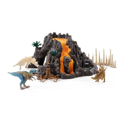 Schleich, Dinosaurs, Ogromny wulkan + T-Rex, figurka, 42305