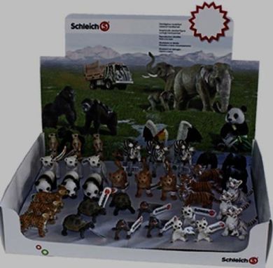 Schleich, dzikie zwierzęta, figurki, 36 szt.