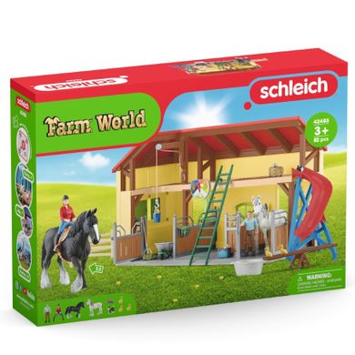 Schleich, Farm World, Końska stajnia, zestaw, 42485
