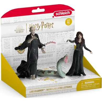 Schleich, Harry Potter, Lord Voldemort, Nagini i Bellatriks Lestrange, figurki, 42684