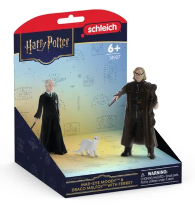Schleich, Harry Potter, Szalonooki Moody i Draco Malfoy z fretką, zestaw figurek, 14907