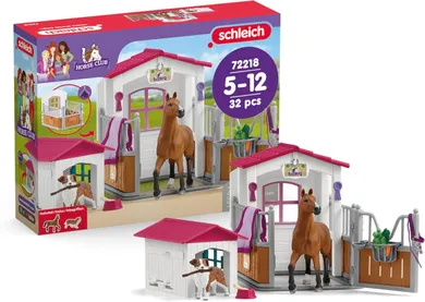 Schleich, Horse Club, Boks dla koni z budą dla psa, zestaw, 72218