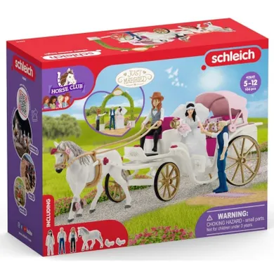 Schleich, Horse Club, Kareta weselna, zestaw, 42641