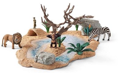 Schleich, Wodopój, zestaw z figurkami i akcesoriami, 42258