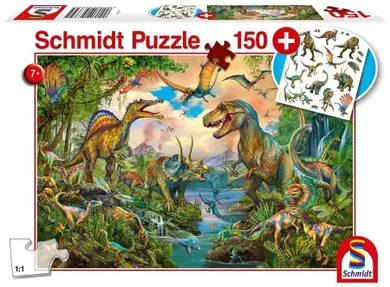 Schmidt, Dinozaury + tatuaże, puzzle, 150 elementów