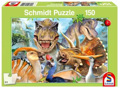 Schmidt, dinozaury, puzzle 150 elementów