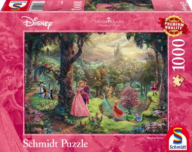 Schmidt, Disney, Thomas Kinkade: Śpiąca królewna, puzzle, 1000 elementów