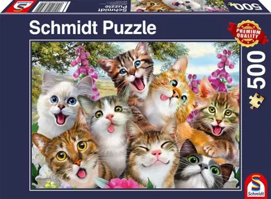 Schmidt, Koty robią selfie, puzzle, 500 elementów