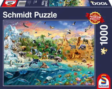 Schmidt, Królestwo zwierząt, puzzle, 1000 elementów