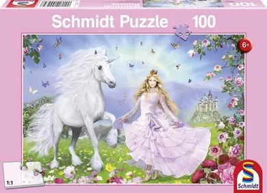 Schmidt, Księżniczka i jednorożec, puzzle, 100 elementów