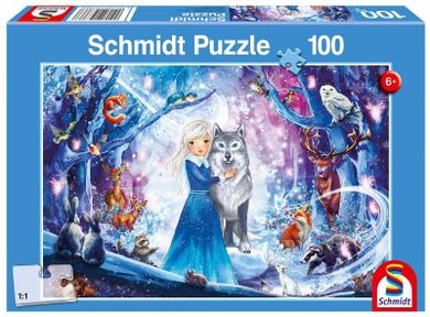 Schmidt, Księżniczka w zimowym lesie, puzzle, 100 elementów