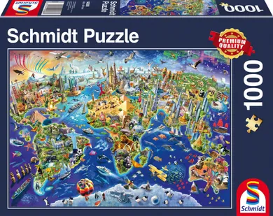 Schmidt, Odkrywanie świata, puzzle, 1000 elementów