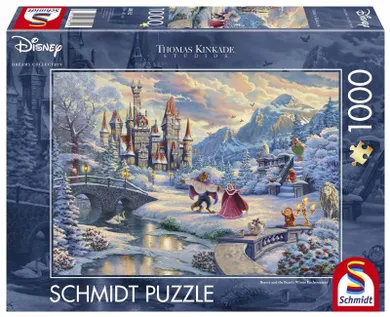 Schmidt, Piękna i Bestia zima, puzzle, 1000 elementów