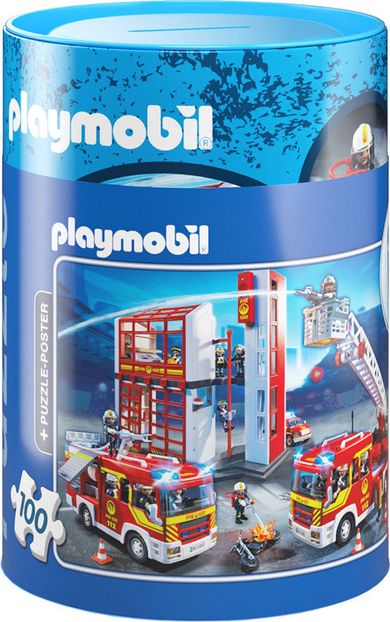 Schmidt, Playmobil, puzzle skarbonka, 100 elementów