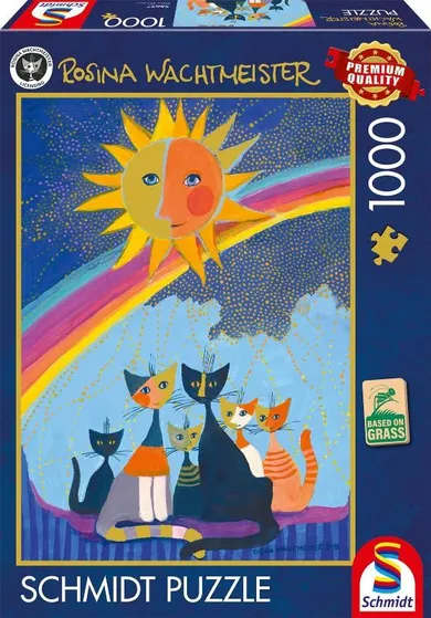 Schmidt, Rosina Wachtmeister, Koty słońce tęcza, puzzle, 1000 elementów