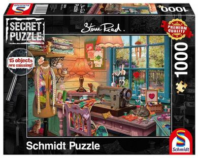 Schmidt, Secret Puzzle, Szwalnia, puzzle, 1000 elementów