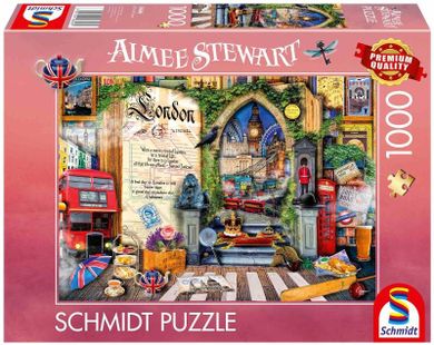 Schmidt Spiele, Aimee Stewart, Wspomnienia z Londynu, puzzle, 1000 elementów