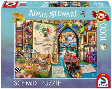 Schmidt Spiele, Aimee Stewart, Wspomnienia z Wenecji, puzzle, 1000 elementów