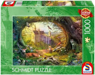 Schmidt Spiele, Bajkowy zamek i magiczny las, puzzle, 1000 elementów