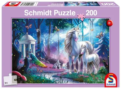 Schmidt Spiele, Jednorożec i źrebak, puzzle, 200 elementów