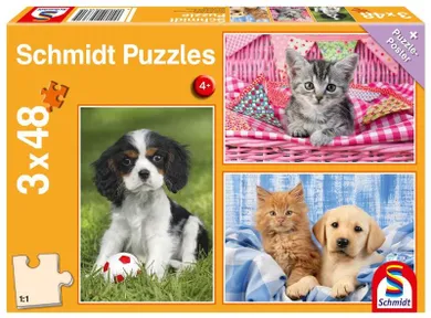 Schmidt Spiele, Najsłodsze zwierzątka, puzzle, 3-48 elementów