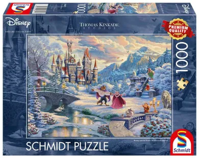 Schmidt Spiele, Piękna i Bestia, Zimowe oczarowanie, puzzle, 1000 elementów