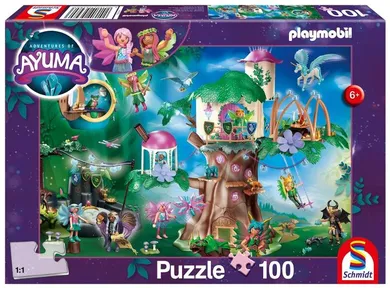 Schmidt Spiele, Playmobil, Adventures of Ayuma, puzzle, 100 elementów