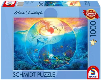 Schmidt Spiele, Silvia Christoph, W krainie morskich zwierząt, puzzle, 1000 elementów