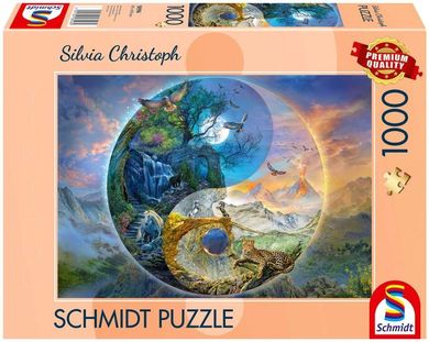 Schmidt Spiele, Silvia Christoph, Wszędzie góry, puzzle, 1000 elementów