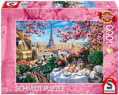 Schmidt Spiele, Śniadanie w Paryżu, puzzle, 1000 elementów
