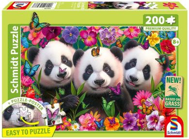 Schmidt Spiele, Trzy Pandy, puzzle, 150 elementów