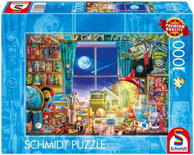 Schmidt Spiele, W drodze na księżyc, puzzle, 1000 elementów