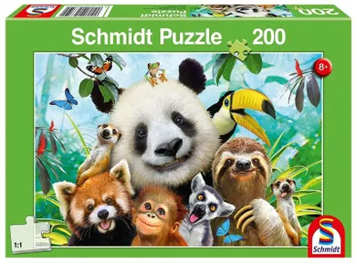 Schmidt Spiele, Wesołe zwierzaki, puzzle, 200 elementów