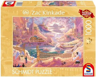 Schmidt Spiele, Zac Kinkade, Królestwo niebieskie, puzzle, 1000 elementów