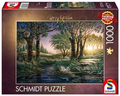 Schmidt, Terry Redlin: Magia Poranka, puzzle drewniane, 1000 elementów