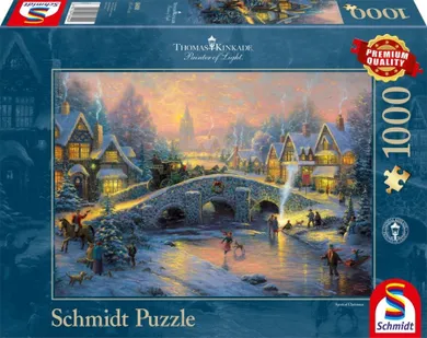 Schmidt, Thomas Kinkade: Duch Bożego Narodzenia, puzzle, 1000 elementów