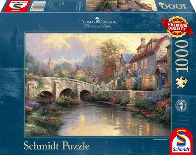 Schmidt, Thomas Kinkade: Na starym moście, puzzle, 1000 elementów