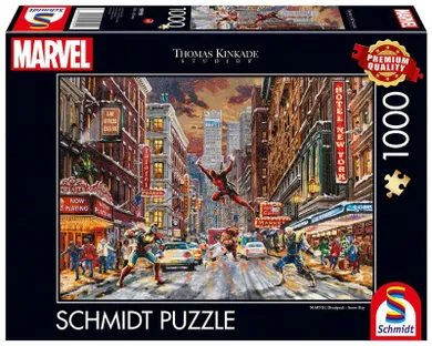 Schmidt, T.Kinkade: Deadpool, puzzle drewniane, 1000 elementów