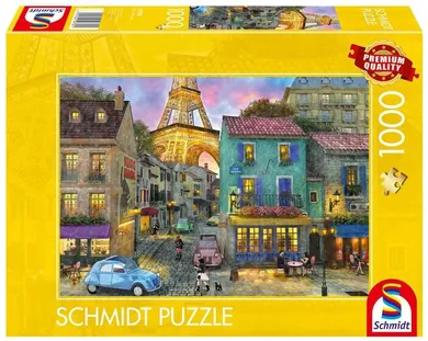 Schmidt, Ulice Paryża Francja, puzzle drewniane, 1000 elementów