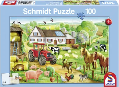 Schmidt, Wesołe gospodarstwo, puzzle, 100 elementów