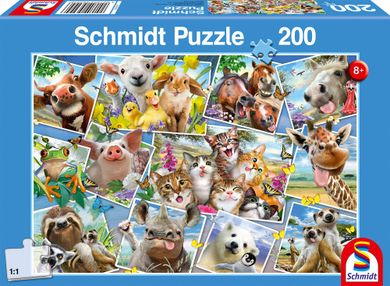 Schmidt, Zwierzątka robią selfie, puzzle, 200 elementów