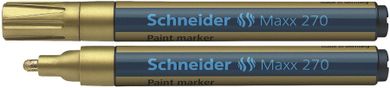 Schneider, marker olejowy okrągły, 1-3mm, złoty
