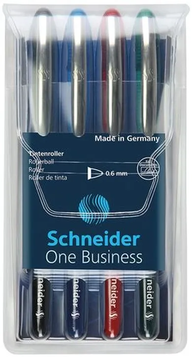 Schneider, One business, zestaw piór kulkowych, 4 szt.