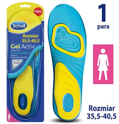 Scholl, GelActiv, wkładki do codziennego obuwia, damskie