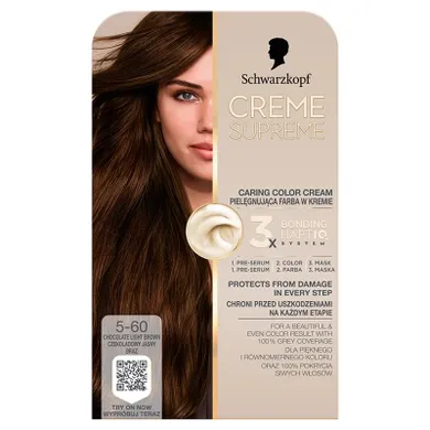 Schwarzkopf, Creme Supreme, farba do włosów, odcień 5-60 chocolate brown