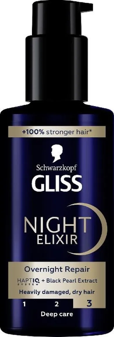 Schwarzkopf, Gliss overnight repair, serum do włosów zniszczonych, 100 ml