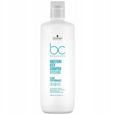 Schwarzkopf Professional, BC Bonacure Moisture Kick Shampoo, nawilżający szampon do włosów, normalnych i suchych, 1000 ml