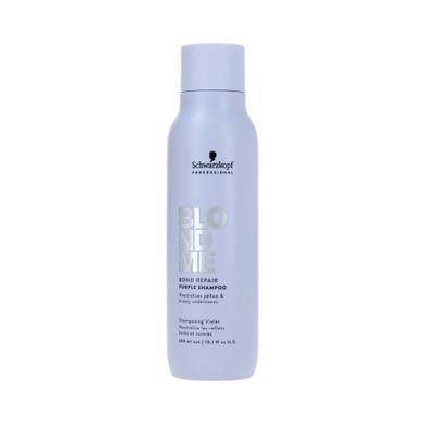 Schwarzkopf Professional, Blond Me Bond Repair Purple, neutralizujący szampon do włosów siwych i blond, 300 ml