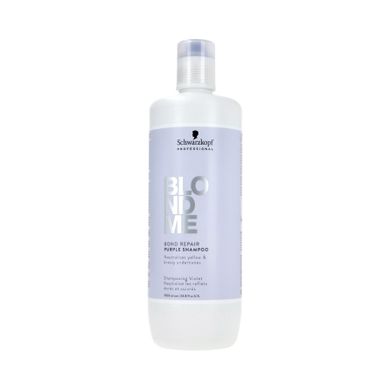 Schwarzkopf Professional, Blond Me Bond Repair Purple, neutralizujący szampon do włosów siwych i blond, 1000 ml