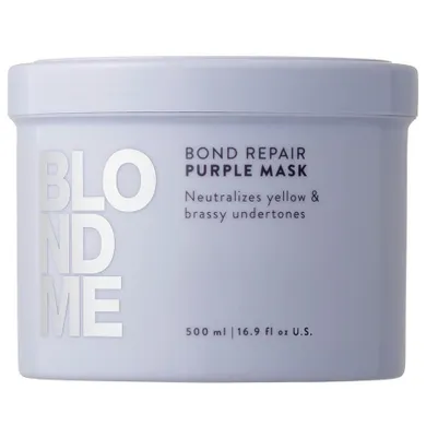 Schwarzkopf Professional, BlondMe Bond Repair Purple Mask, fioletowa maska neutralizująca, 500 ml